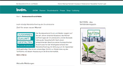 Desktop Screenshot of bvdm-online.de